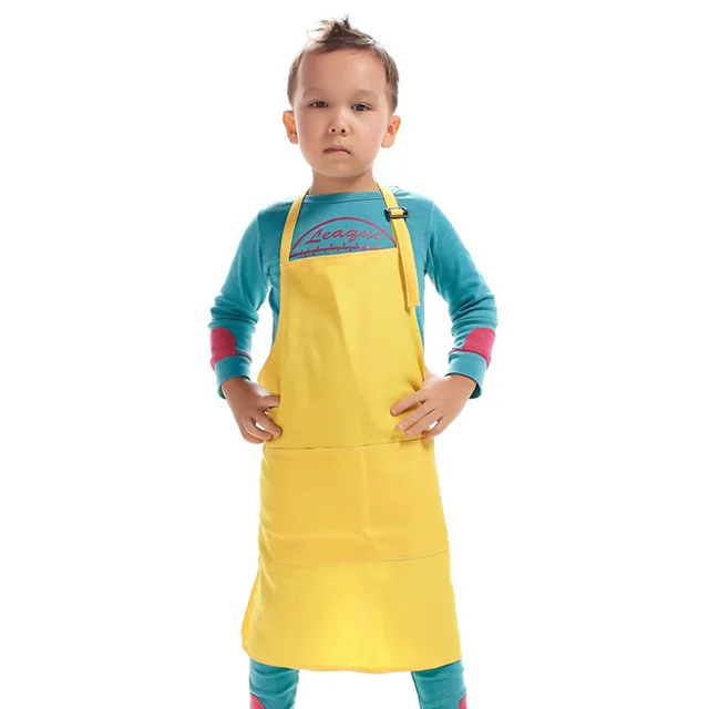 Hot Sale Polyester Kid Apron Children Kitchen Cooking Apron Sleeveless