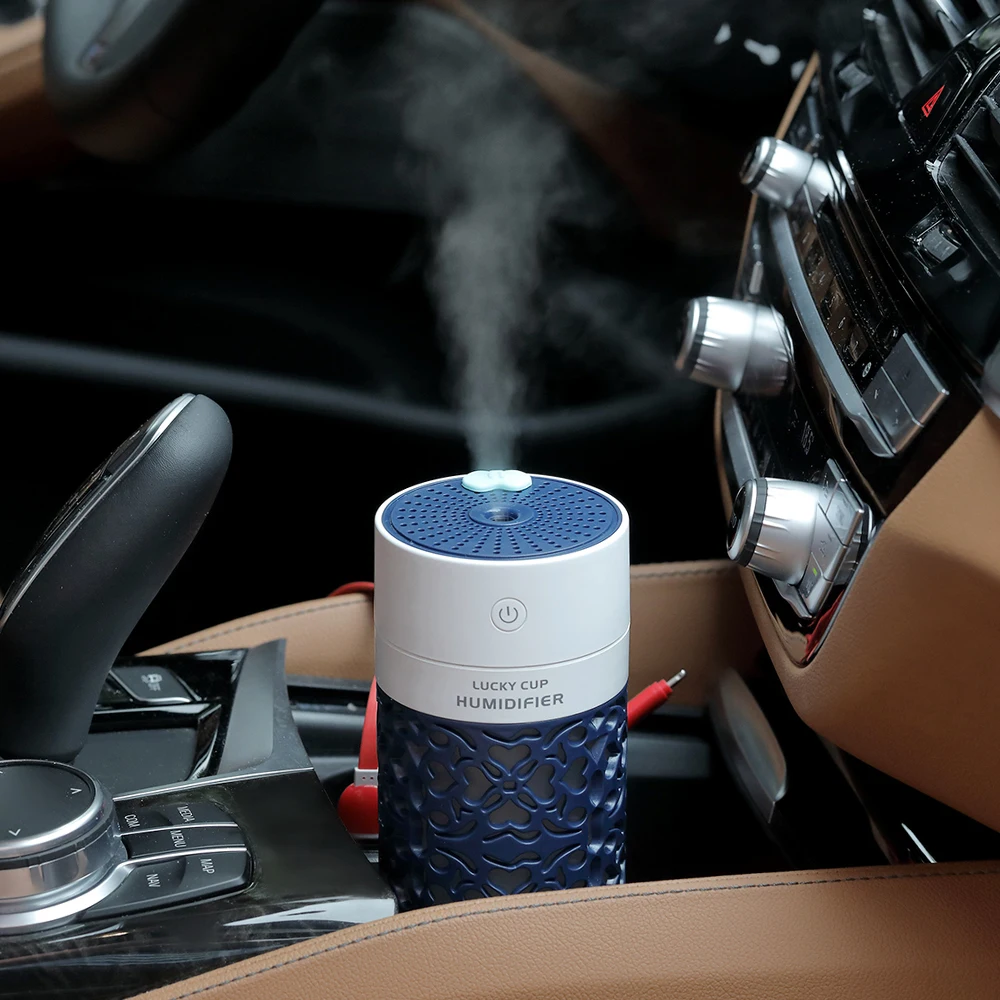 250 мл емкость увлажнитель воздуха домашний Автомобиль полый резьба ультра-тихий многоцелевой вентилятор ночник автомобильный Стайлинг