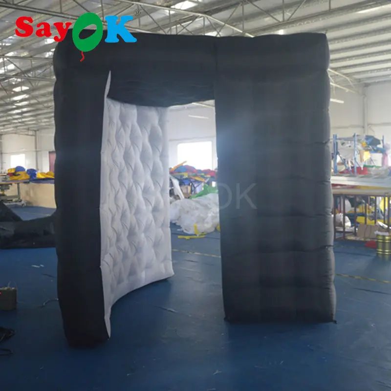 Новый дизайн украшения партии надувные рамки для фото стенда/led photo booth корпус с