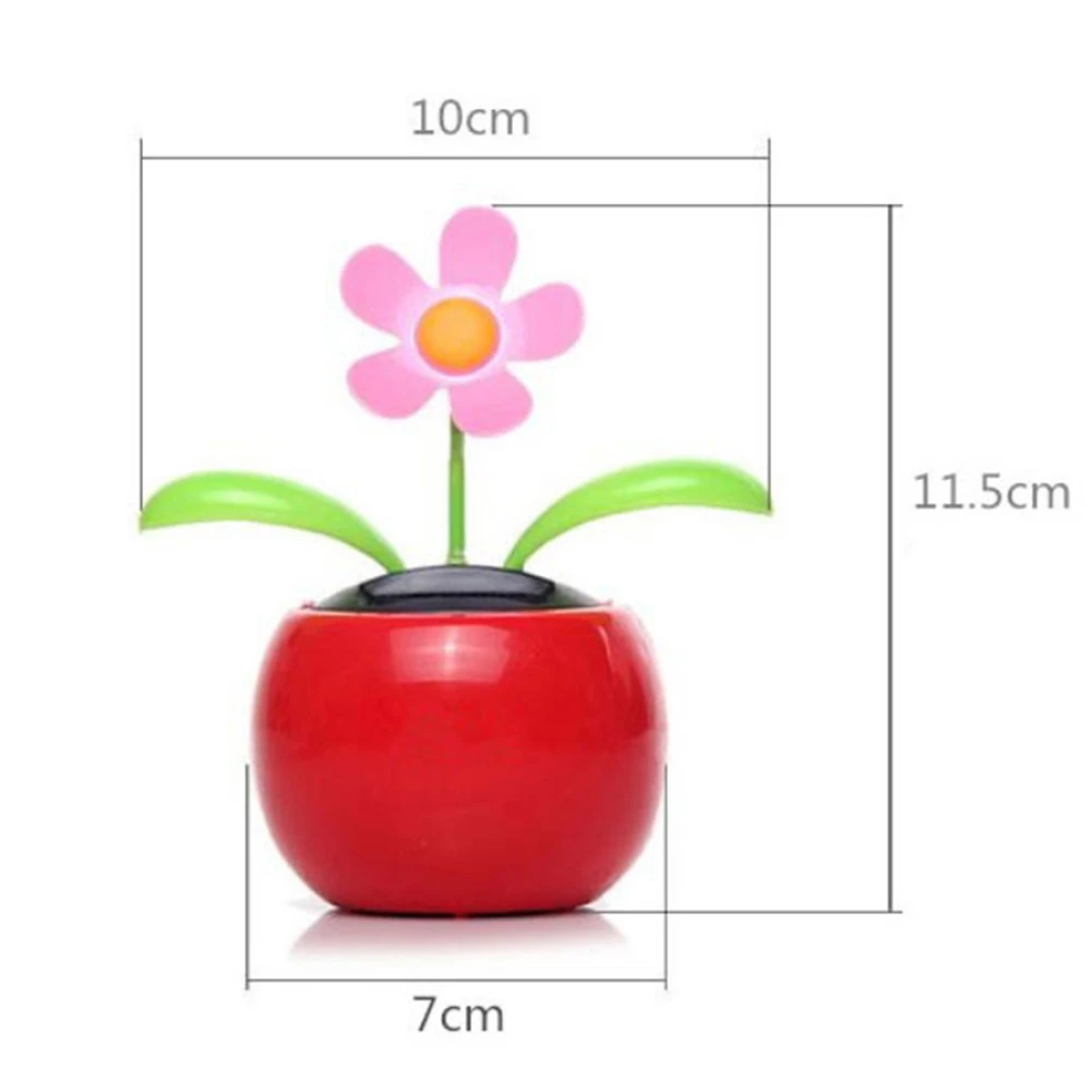 Очаровательное авто украшение на солнечных батареях танцующий цветок флип-флоп листья дисплей автомобиля Приборная панель украшение автомобиля интерьерные принадлежности игрушка