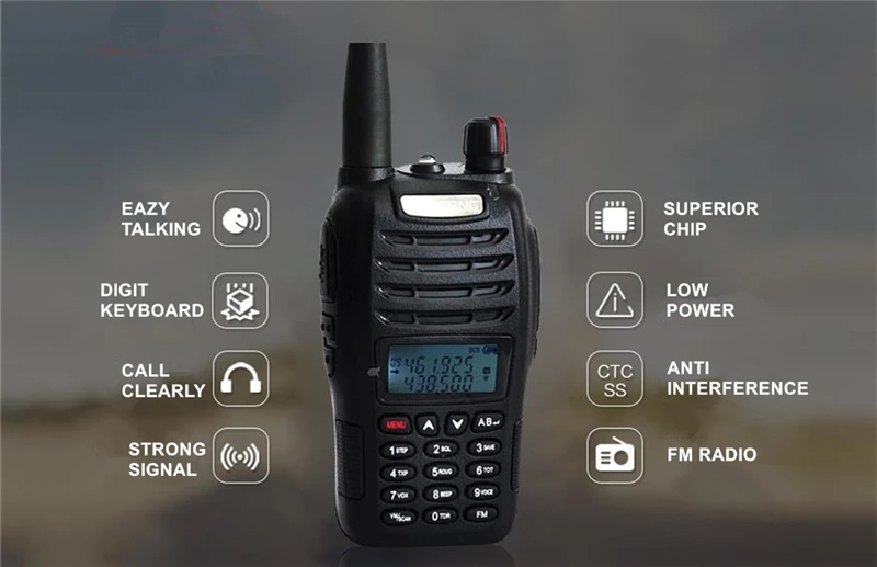 Baofeng UV-B6 рация коммуникатор двухдиапазонный VHF B6 радиоприемник HF трансивер 2 способ радио Midland B5 Модернизированный