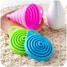 Mini Funnel Kitchen-Tool Food-Grade Folding Silicone Random-Color Household DIY Liquid-Dispensing