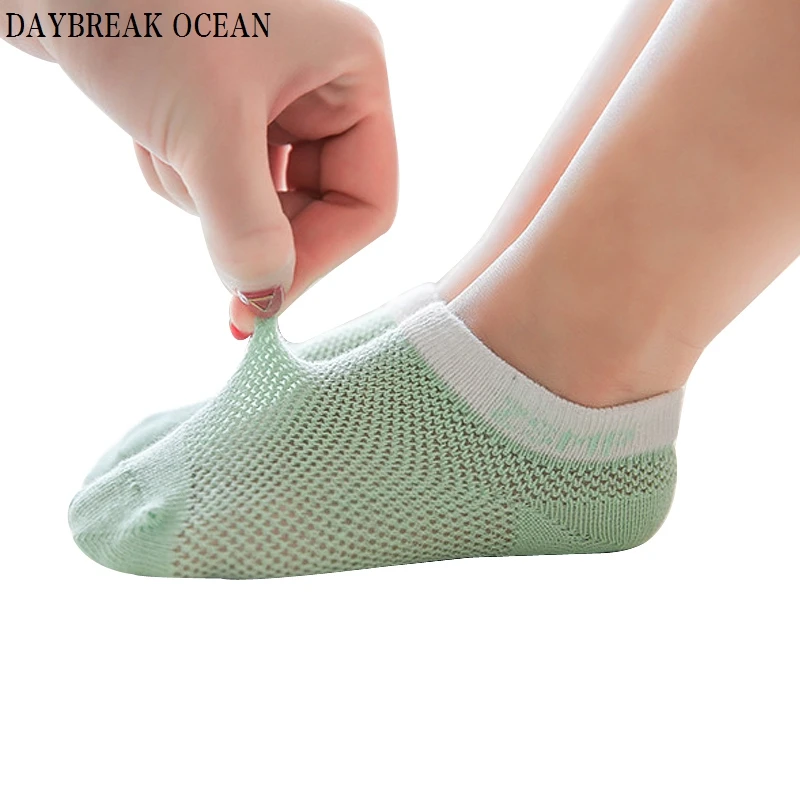 Spring Summer Ultrathin Breathable 0-2Y Star Moon Mesh Socks Toddler Newborn Infant Kids Boy Girl Soft Cotton Baby | Детская одежда и