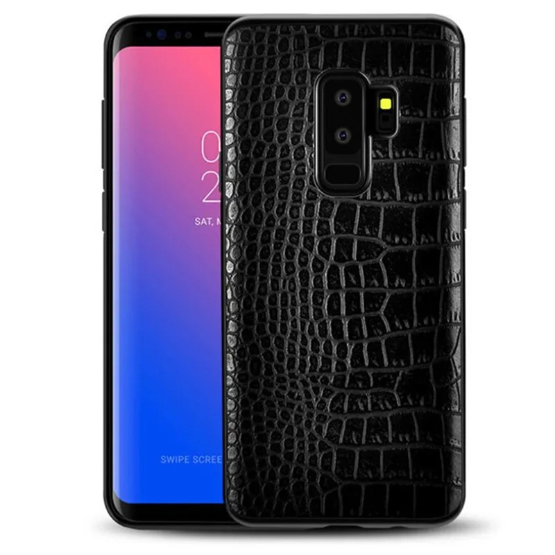 

Luxury 3D Crocodile Snake Pattern Leather Case For Samsung Galaxy S9 S8 Plus Case Ultra Thin Shockproof Case For Samsung S9 Plus
