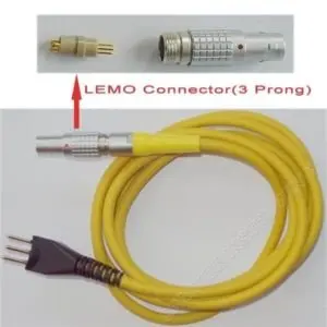 3 pin + compatible with style  Lemo connector+Europe standard and can suit for EQUOTIP 2 connector cable of Leeb hardness tester