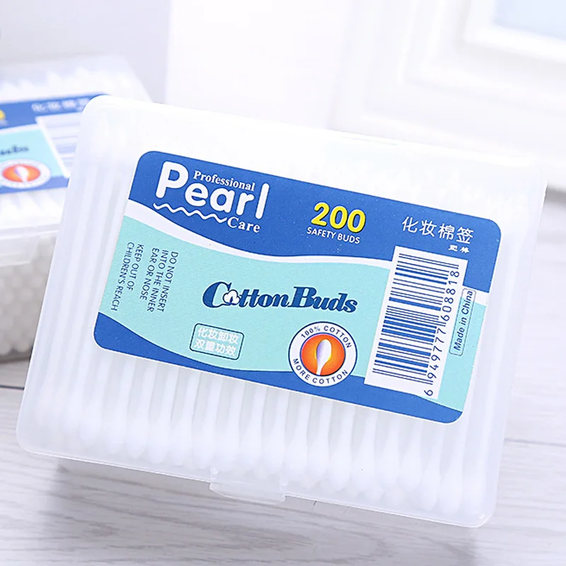 200Pcs-high-quality-paper-stick-cotton-swab-stick-makeup-remover-headed-sterile-medical-cosmetic-cleansing-swabs
