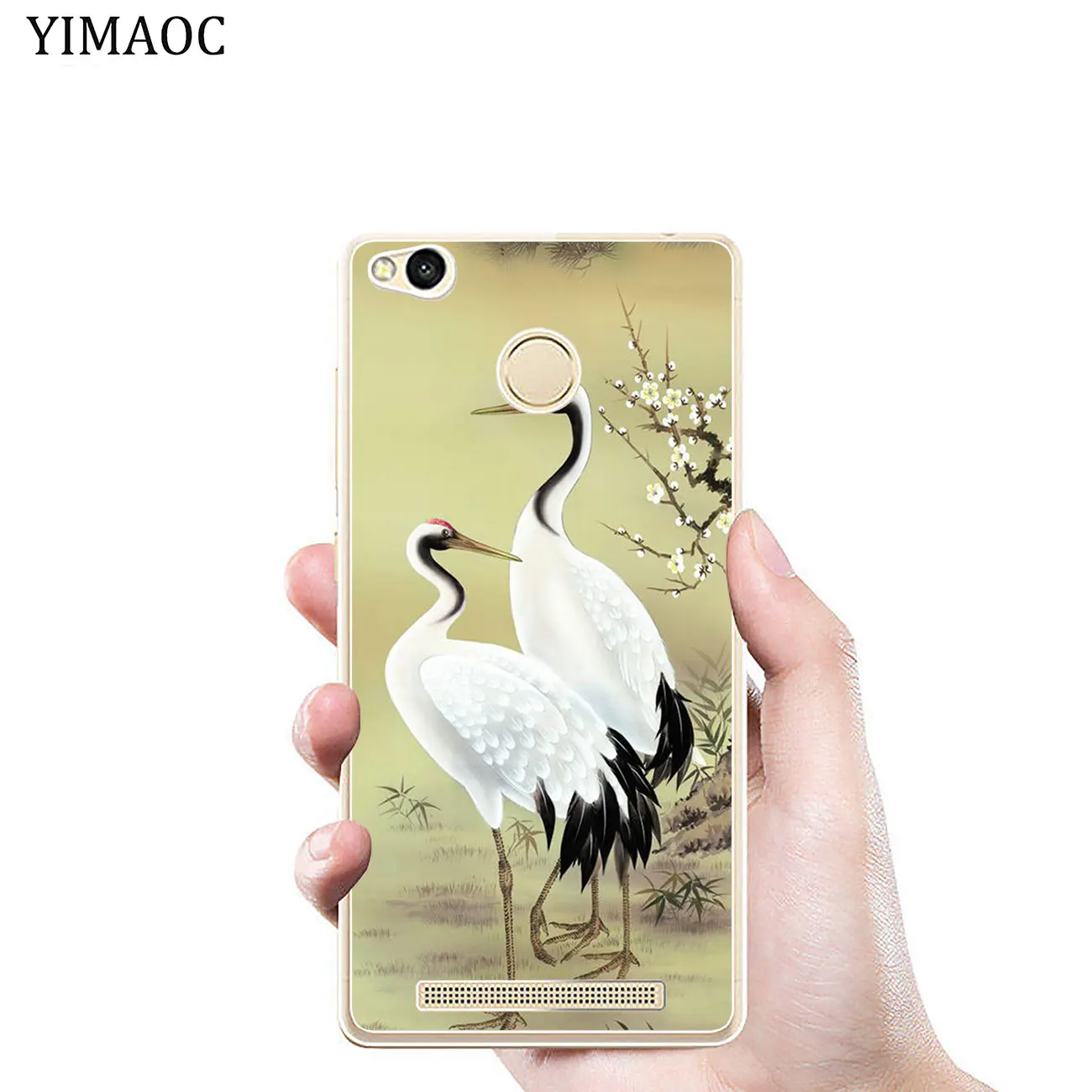 Мягкий силиконовый чехол для телефона YIMAOC Bird Crane Xiaomi MI Redmi 8A 7A 6A 5A 4X Note 8 7 6 Pro 5