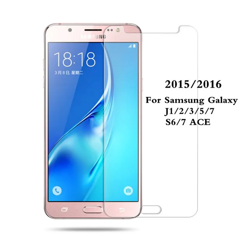 

0.26mm 9H Tempered Glass For Samsung Galaxy J1 J3 J5 J7 2016 Explosion Proof Anti Shatter Screen Protector Film J5 2017 S6 S7