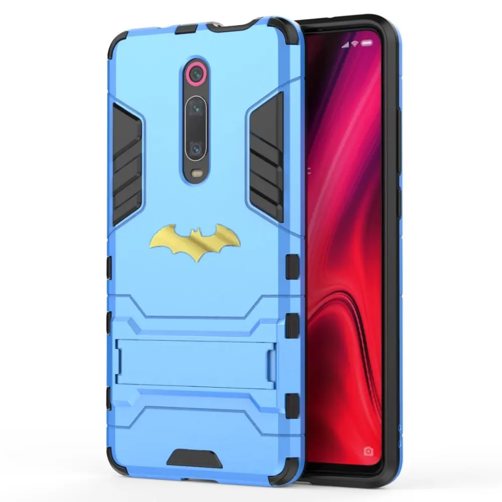 Противоударный чехол-подставка для телефона Xiaomi mi 9T Pro 9 8 A2 K20 Бэтмен защитный чехол матовый Жесткий Чехол-подставка для телефона mi 6x mi 5x