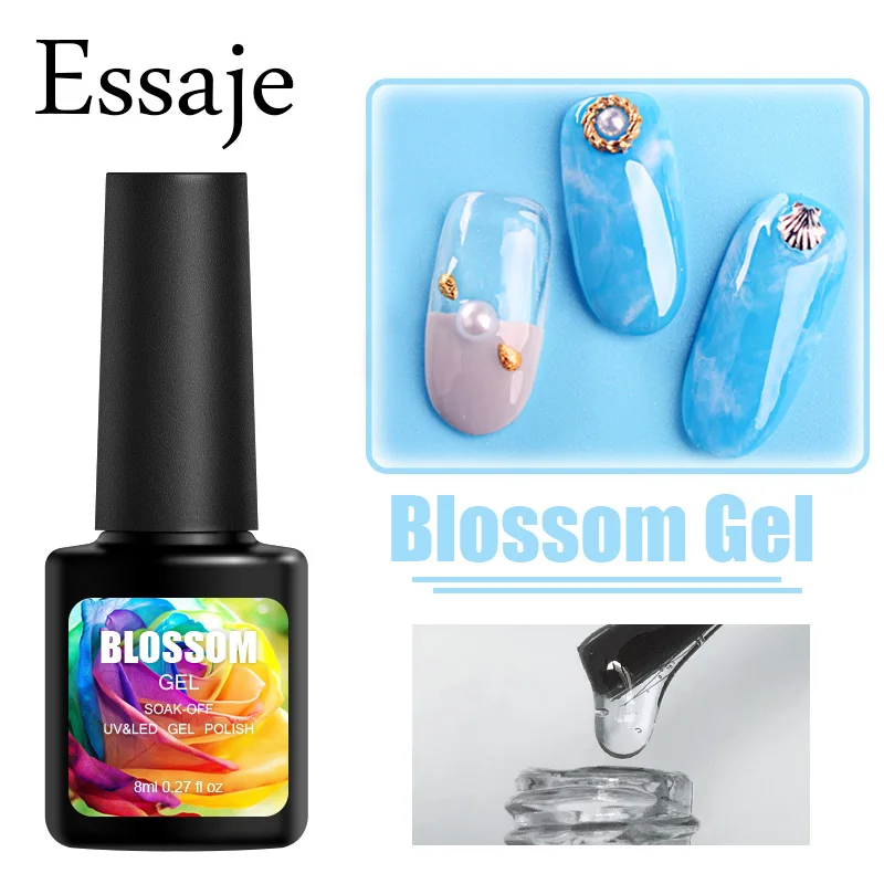 Essaje 8ML Blossom Gel Nail Polish For Nail Art DIY Magic Blooming