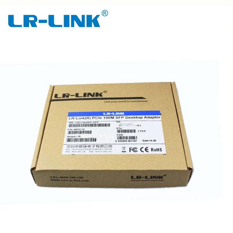 LR LINK 9020PF SFP PCI Express 100Mb Ethernet SFP Fiber Optical Network Card Controller Adapter For 5