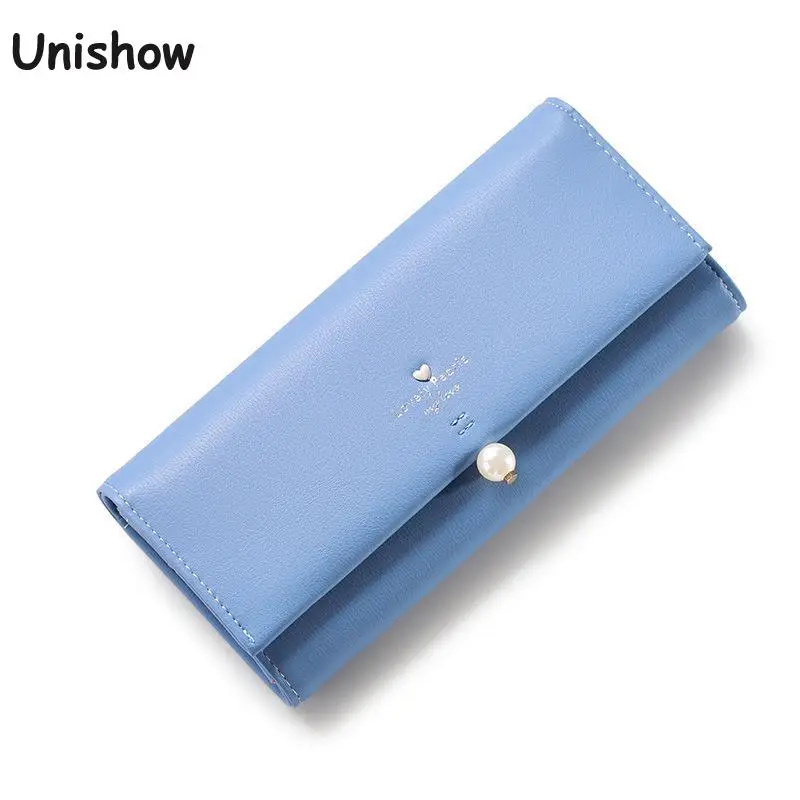

Unishow High Quality Women Wallet Elegant Leather Women Purse Brand Designer Ladies Phone Wallet Purse With Coin Pocket