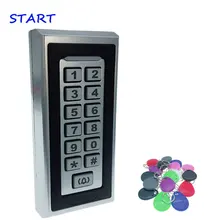 Водонепроницаемая клавиатура RFID система контроля доступа Бесконтактная карта автономная 2000 пользователей контроль доступа двери 125 кГц RFID открывалка