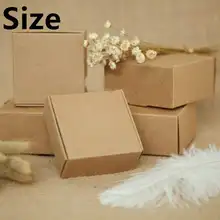 31 размер крафт-бумага упаковочная коробка мыло ручной работы ювелирные изделия бумажная коробка натуральный заказ картонная коробка 1000 шт \ Лот