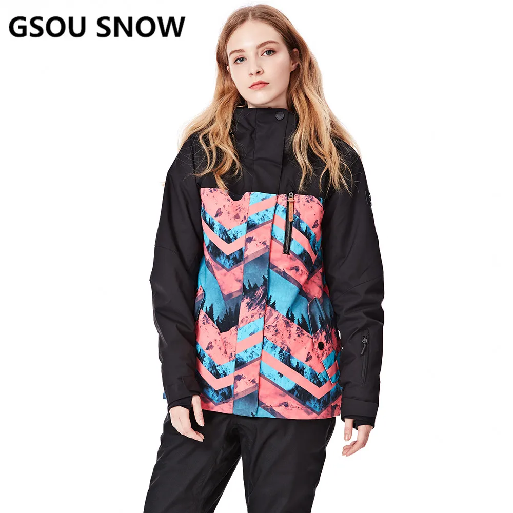 

GSON SNOW Brand Winter Ski Jacket Women Waterproof Windproof Snowboard Jacket Outdoor Sports Snow Skiing Snowboarding Female