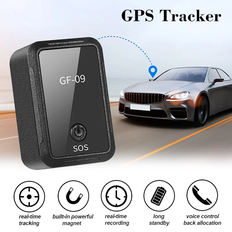 Мини GF-09 gps длительное время ожидания магнитное SOS устройство слежения для автомобиля/человека местоположение приложение контроль трекер локатор система
