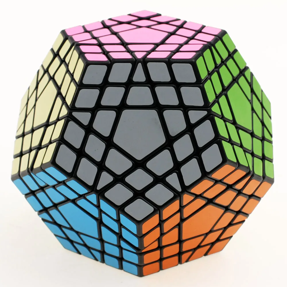 Goede Shengshou 5x5 Gigaminx Magic Cube Puzzel Zwart en Wit Dodecaëder 5x5 Speed Cube Game Leren educatief Cubo magico Speelgoed
