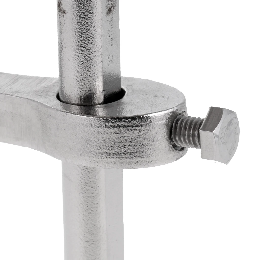 3.2'' x 2.7'' 316 Marine Stainless Steel Boat Hatch Latches Turning Lock Lift Handle Flush Anticorrosion Height Adjustable 
