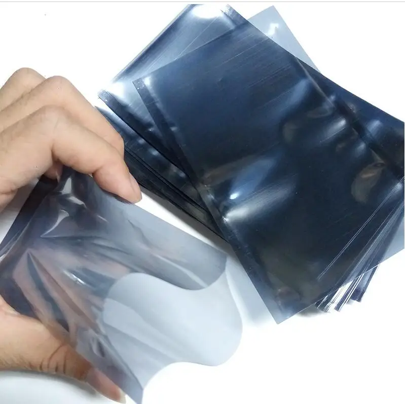 100 Pcs Transparent Open Top Bags Esd Anti-static Shielding Storage Bag Pouch 