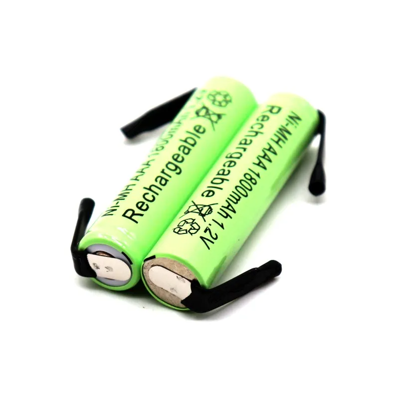 Daweikala Ni-MH 1,2 V AAA аккумулятор 1800mah с вкладками для сварки для Электробритва Philips Braun, зубная щетка