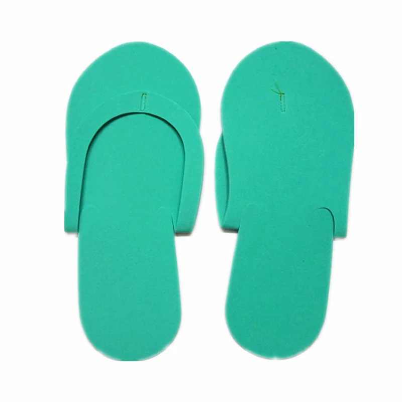 Mayitr 6pairs Disposable Foam Slippers High Quality Spa Pedicure Flip Flop Assorted Colors For Salon Foot Care Tool