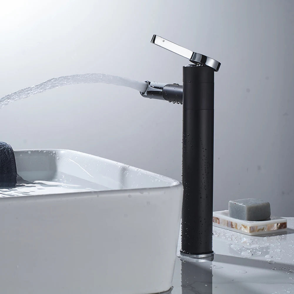 Хромированная полированная Ванная комната Водопад Носик бассейна кран Одной ручкой смеситель на бортике