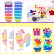 12/24 Цвет Кристалл глина Детский Набор для творчества ручная работа креативная Хрустальная игрушка для песочницы