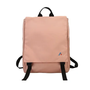 

Simple female pure color shoulder bag, Home style leisure travel large capacity backpack College style girls schoolbag unisex