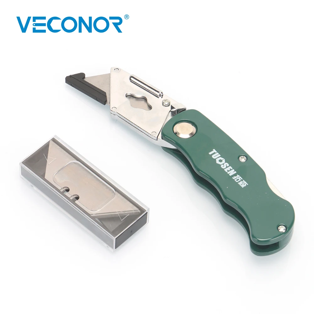 Professional Folding Utility Knife Stainless Steel Woodworking Outdoor Camping Knife with Five Spare Blades Hand Cutting Tools Professional Folding Utility Knife Stainless Steel Woodworking Outdoor Camping Knife with Five Spare Blades Hand Cutting Tools