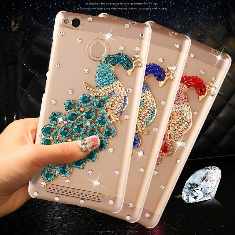 

Redmi 4X Case For Xiaomi Redmi 4X Cover Luxury Rhinestone Case for Xiaomi Redmi 4X Pro Case PC Hard Back Phone Cases Cover 5.0