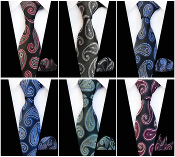

Business Men's Suit Tie Handkerchief Accessories High Quality Polyester Silk 8cm Fashion Casual Men's Tie Handkerchief Towel Set