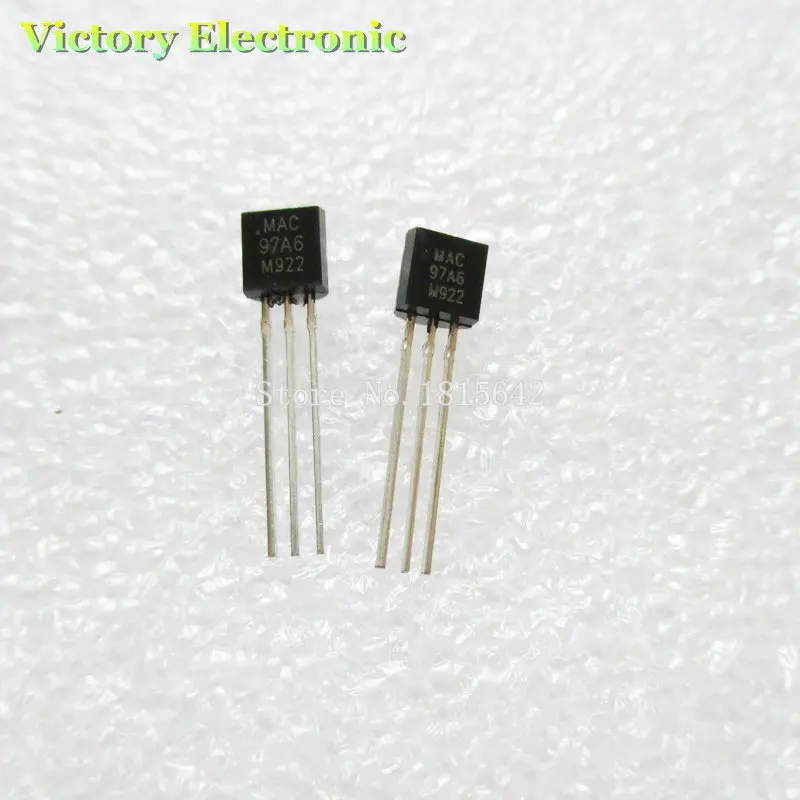 50PCS/Lot MAC97A6 97A6 TO 92 Triacs THY .6A 400V TRIAC new original-in ...