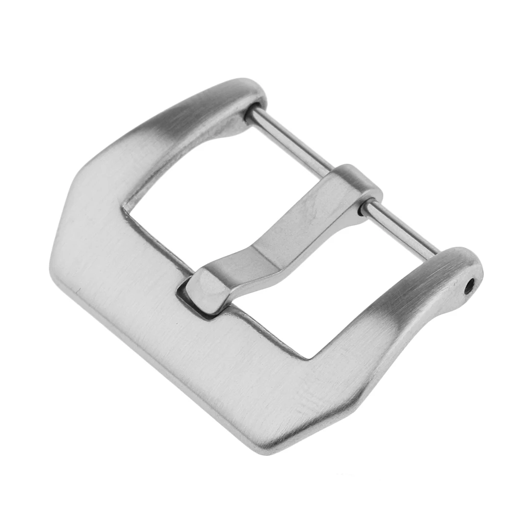Brushed Finish Stainless Steel Watch Bands Buckle Screw In Pin Clasp 18mm-26mm Replace