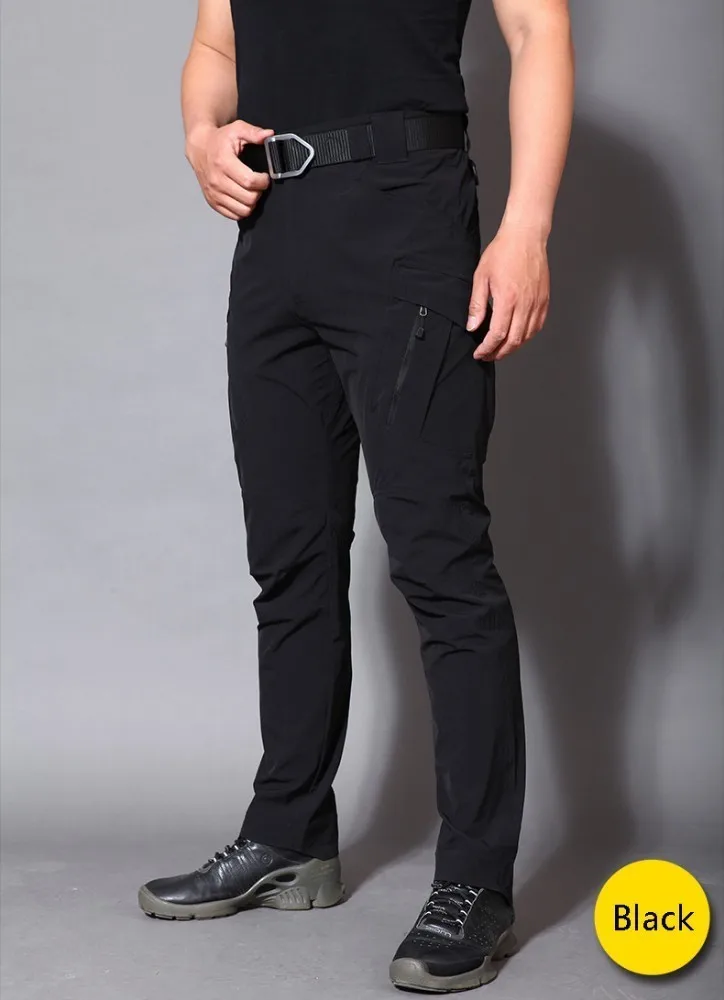 Человек IX9 стрейч походные уличные штаны военно-тактические кемпинг восхождение непромокаемые брюки несколькими карманами рип-стоп Спортивные штаны