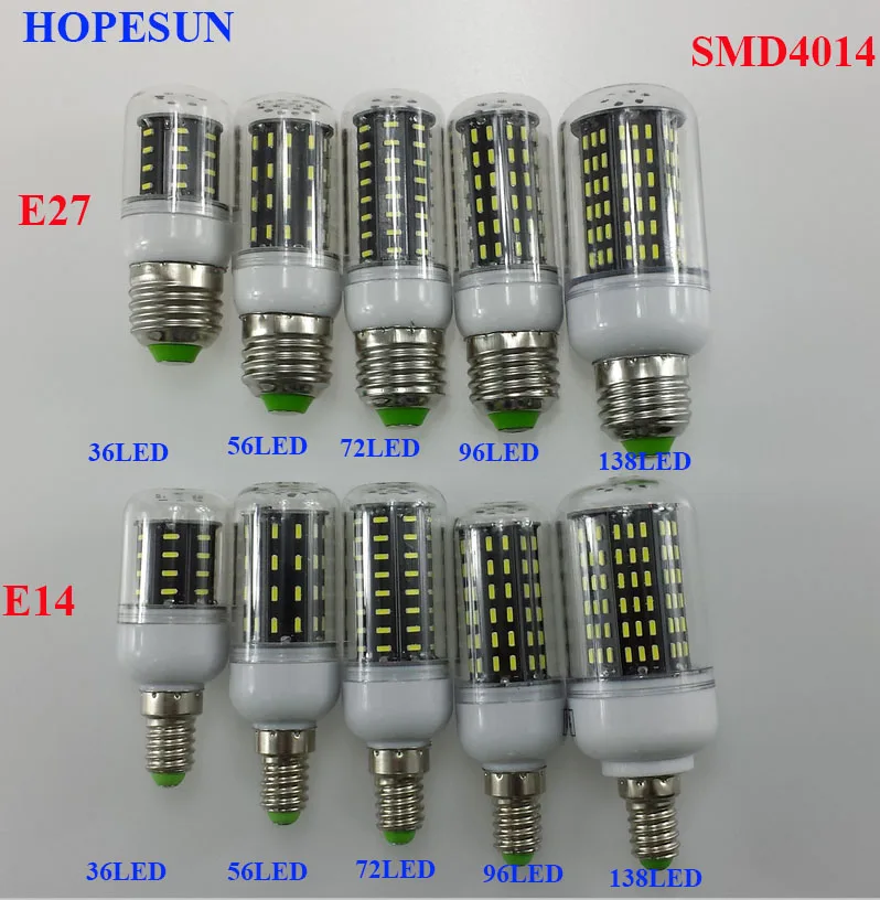 4014SMD E14 Lampada lámpara 220 V proyector bombillas led bombilla E27 vela luz spot luz lamparas ampolla lámpara envío gratis