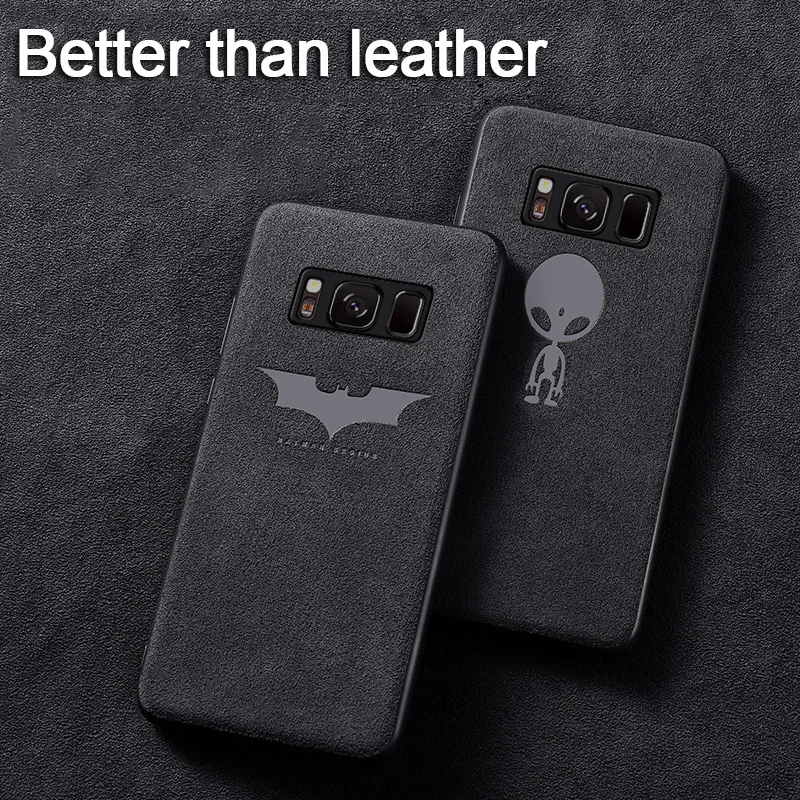 Luxury Batman Turn Fur Phone Case For Samsung Galaxy S8 S9 S10 e Plus Note 9 8 Ultra-thin Car Leather Cover For Galaxy S10 Funda