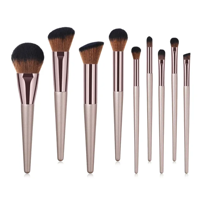 자연적인 아름다움을 빛내는 부드럽고 다목적 합성 화장품 브러쉬 세트