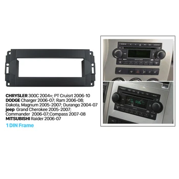 

Seicane HighQuality 1DIN Car Radio Fascia for 2004+ CHRYSLER 300C Stereo Dash Auto Mount Installation Panel Kit Trim Car-styling