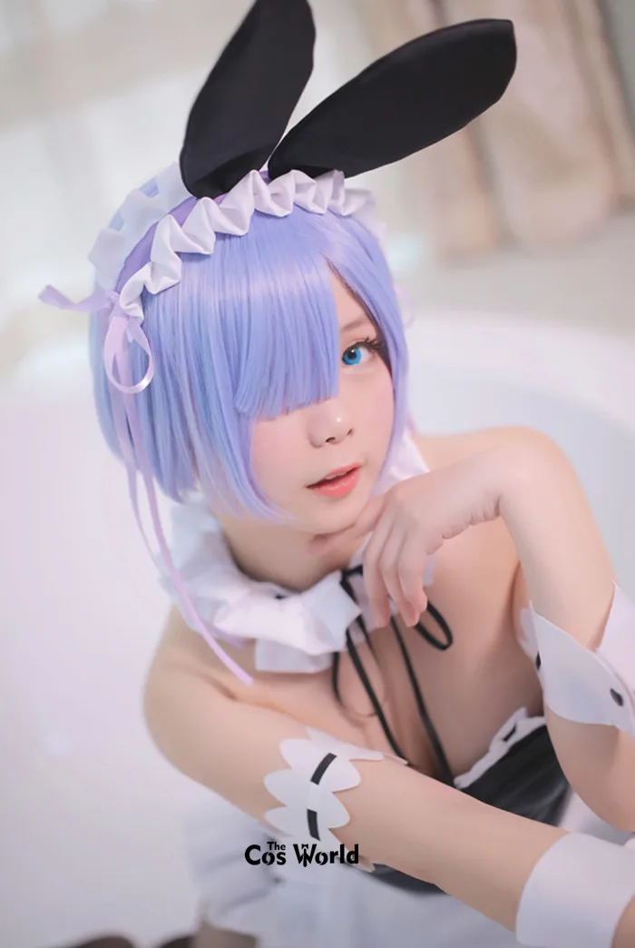 Платье фартук для девочек с рисунком кролика из аниме Re Zero Kara Hajimeru Isekai Seikatsu Ram u RAM