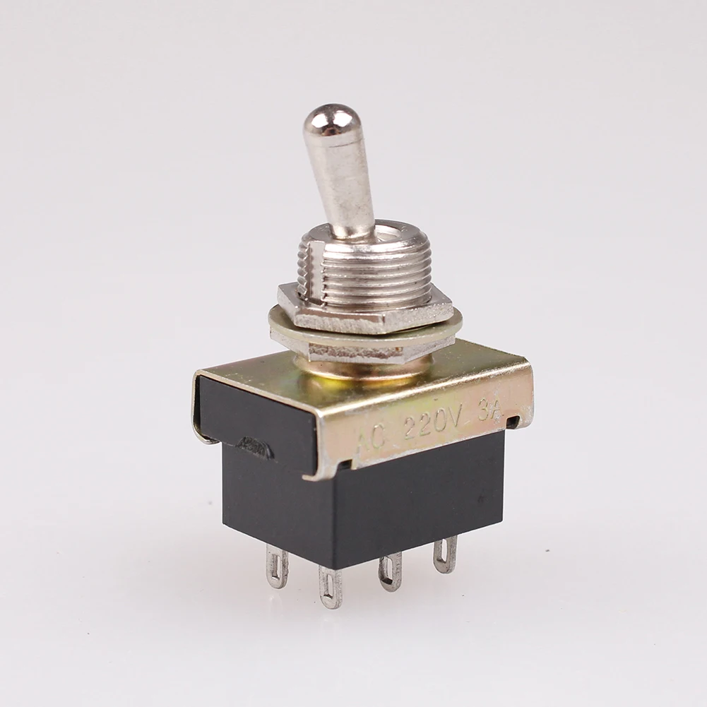 2 позиционный 6 терминалов DPDT Черный тумблер AC 220V/3A 110V/6A|Выключатели| |