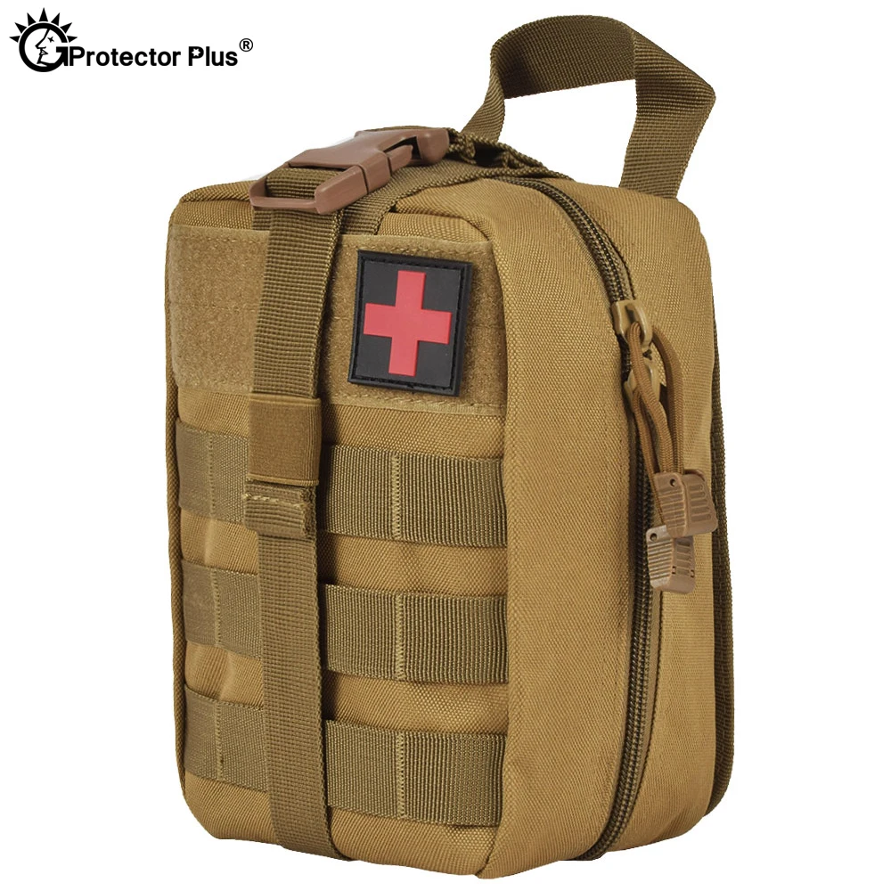 

PROTECTOR PLUS Tactical Medical Bag Camping Emergency Utility Pouch Nylon Multi-function First Aid Treatment Molle Military Bags