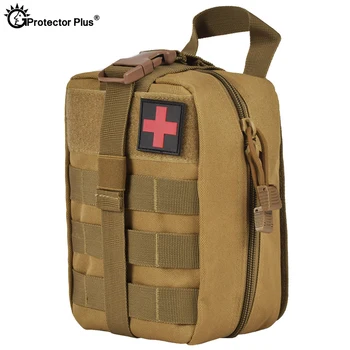 

PROTECTOR PLUS Tactical Medical Bag Camping Emergency Utility Pouch Nylon Multi-function First Aid Treatment Molle Military Bags