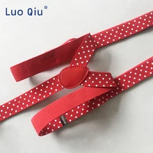 Стильный регулируемый мужской и женский красный низ белый в горошек на бретельках и вешалка эластичность