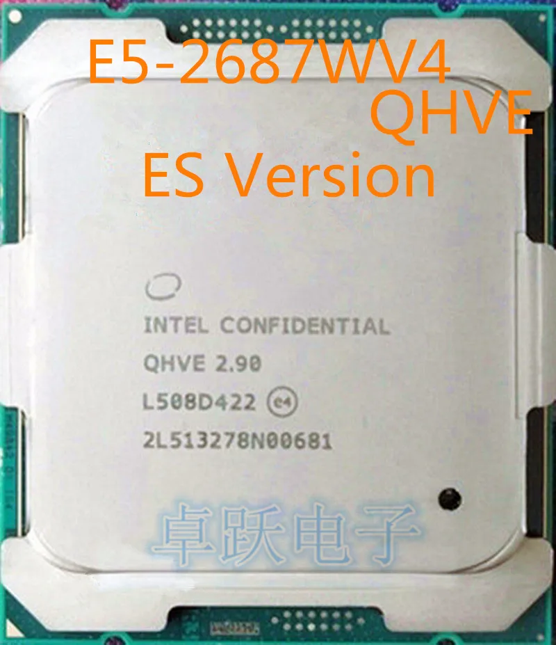 

E5-2687WV4 Original Intel Xeon ES Version E5 2687WV4 2.90GHz 12-Core 30MB SmartCache E5 2687W V4 LGA2011-3 160W free shipping