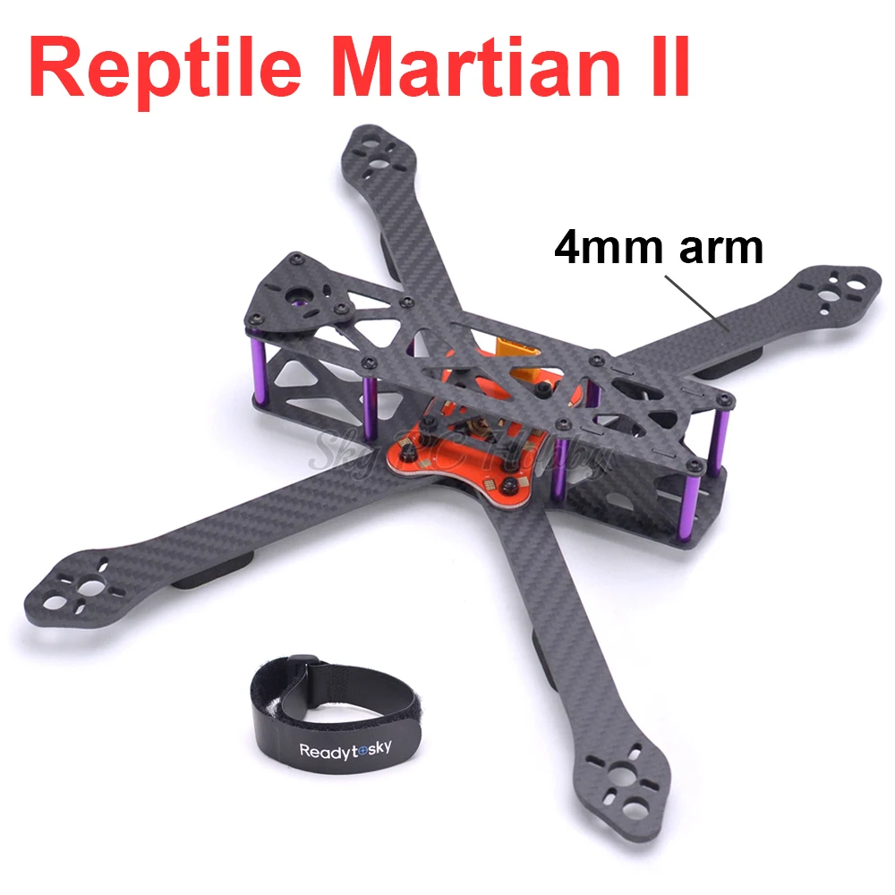 Günstig REPTIL Mars II 5 7 8 zoll 220 250 295 335 220mm 295mm 335mm Carbon Fiber rahmen Kit w 4mm Arm PDB Für FPV RC Racing Drone
