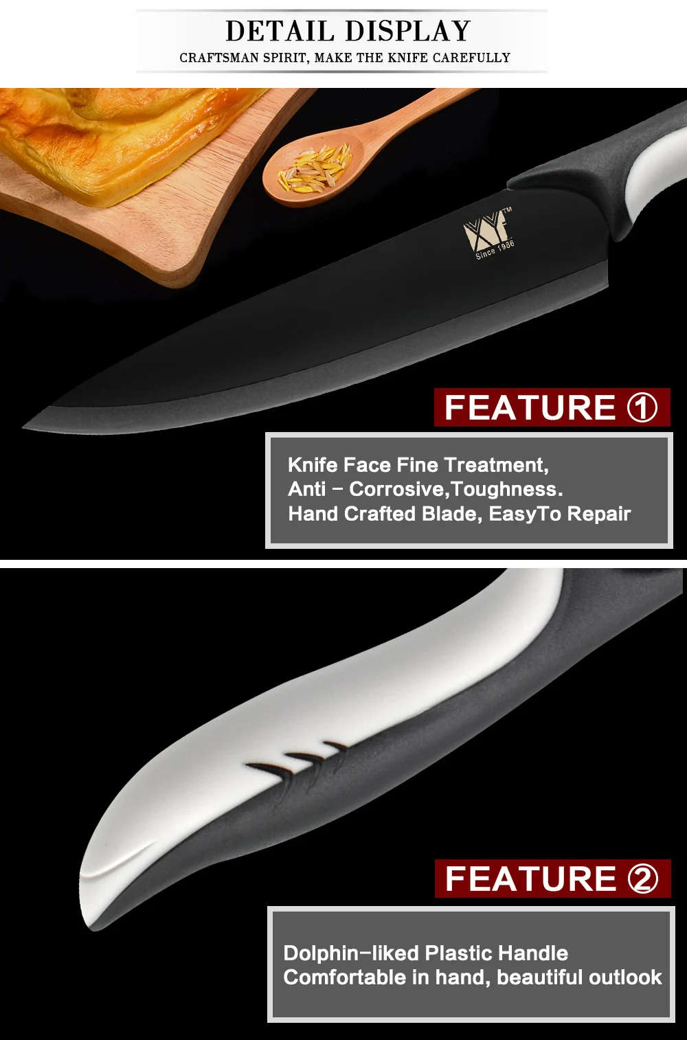 XYj профессиональный набор кухонных ножей из нержавеющей стали 7Cr17 кухонный нож из японской стали ультра острое лезвие ручка акулы инструменты для повара