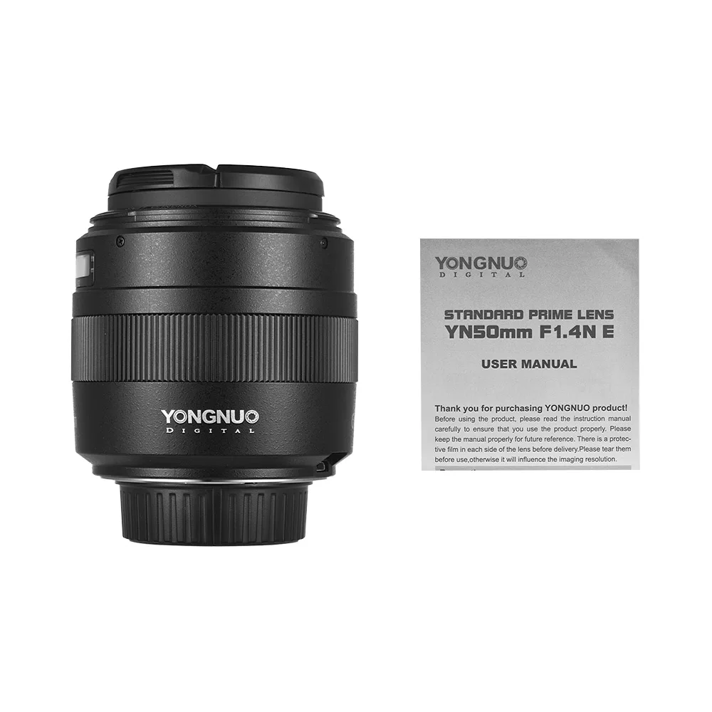 YONGNUO YN50mm F1.4N Стандартный объектив с фиксированным фокусным расстоянием F1.4 большой апертурой Авто фокусная линза для Nikon D5 D4 D3 D810 D800 D750 D300 и т. д