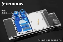 Barrow BS ASSRX580 PA GPU Water Cooling Block for ASUS ROG Strix RX580 RX480