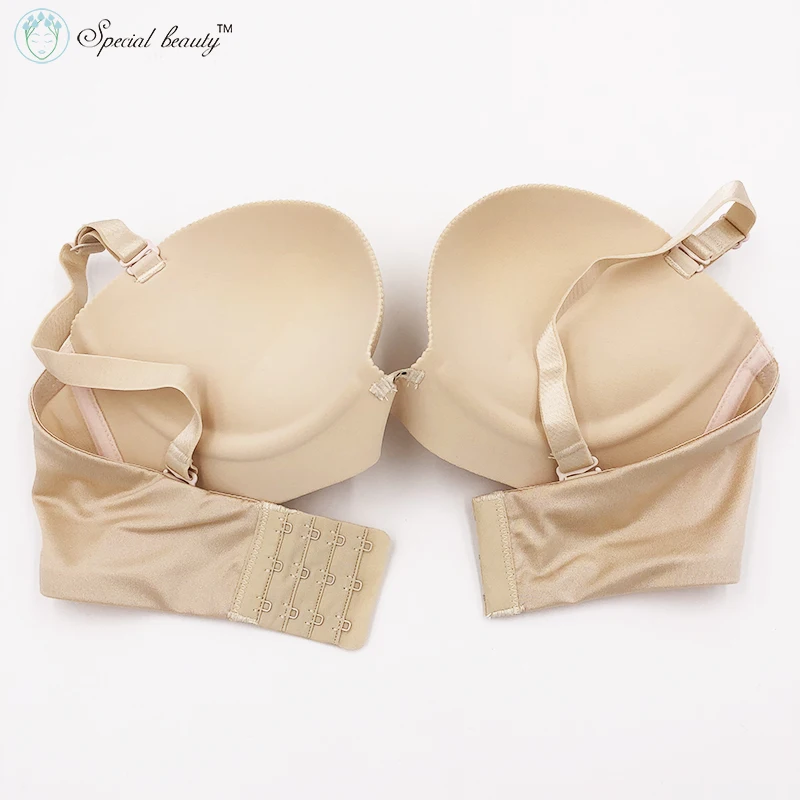 Special Beauty!Free shipping!Skin color Super low price Underwire Push Up top selling product in 2018Glossy face Sexy 1/2cup bra