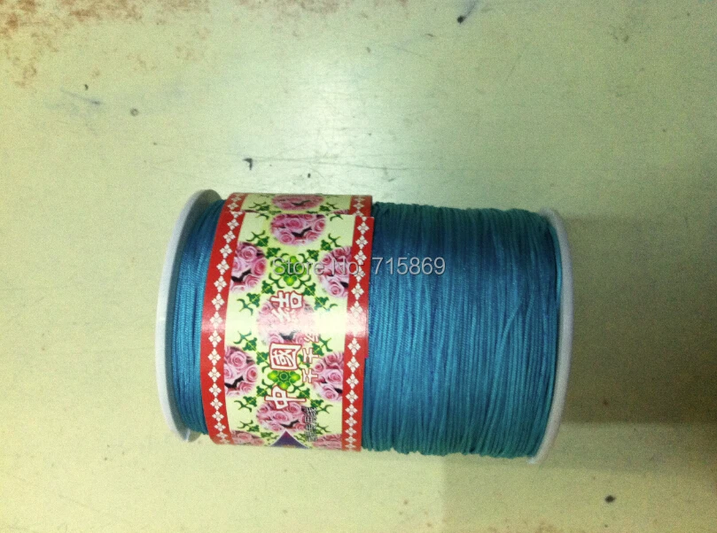 Peacock Blue 1.0mm 280M/380yards/lot Chinese Knot String Nylon Cord Rope for DIY Bracelet jewelry | Украшения и аксессуары